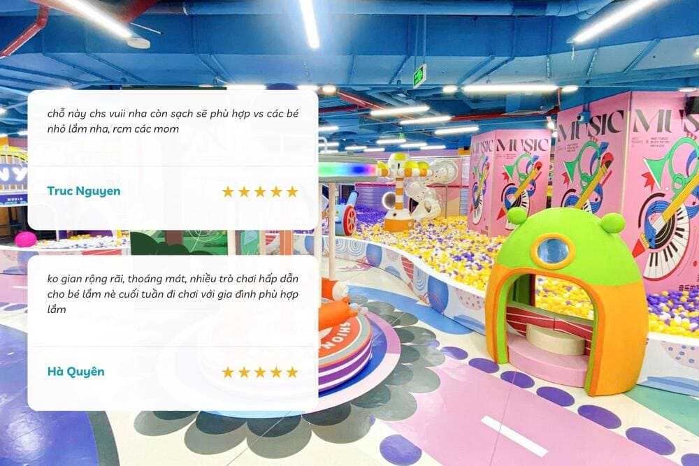 Khu vui chơi trong nhà đa dạng trò chơi, an toàn và thân thiện với trẻ nhỏ (Nguồn: Internet).